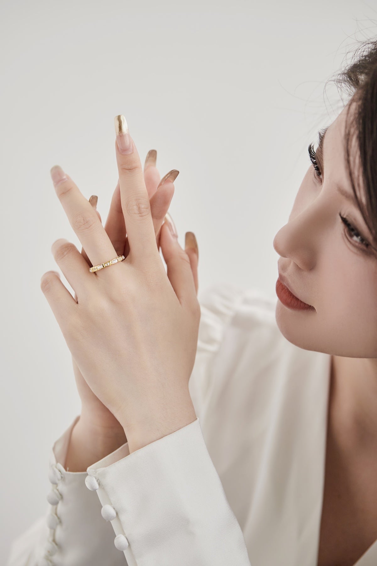 Golden Mosaic Ring