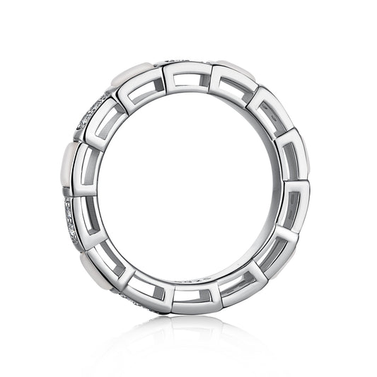 Silver Mosaic Ring