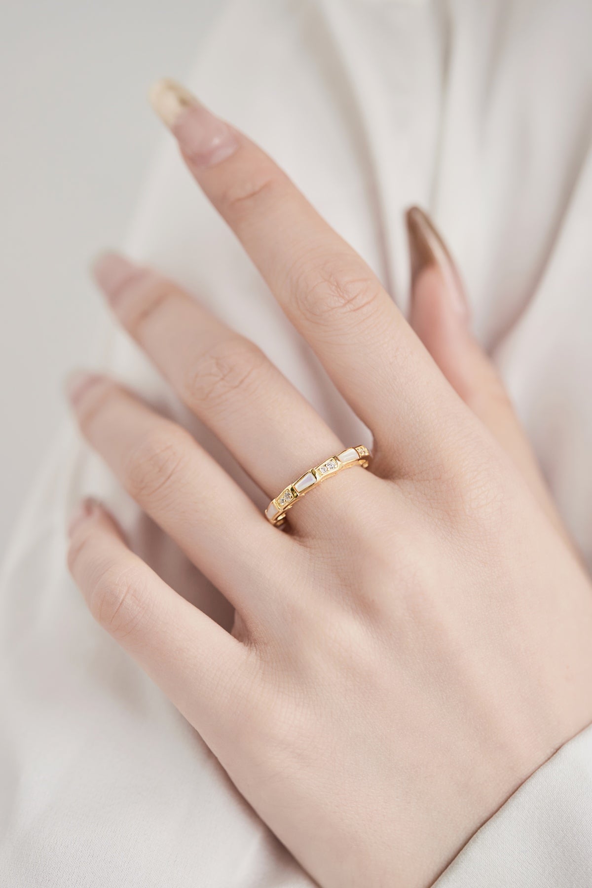 Golden Mosaic Ring