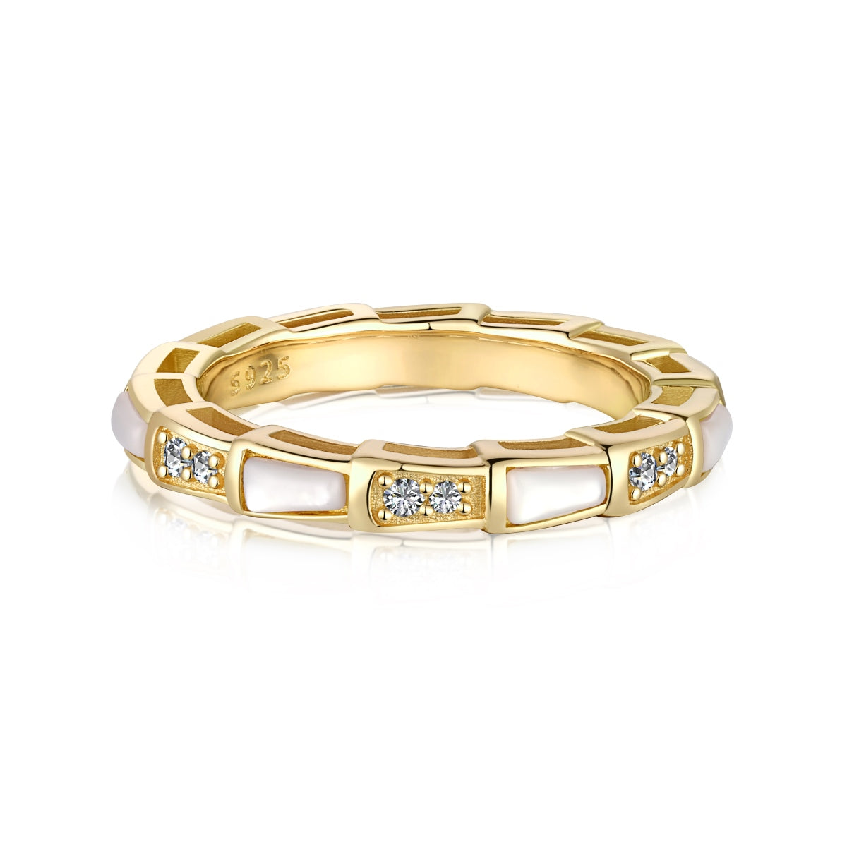 Golden Mosaic Ring