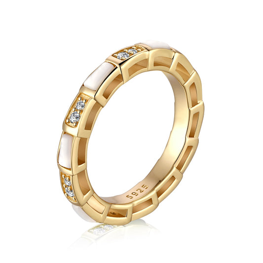 Golden Mosaic Ring