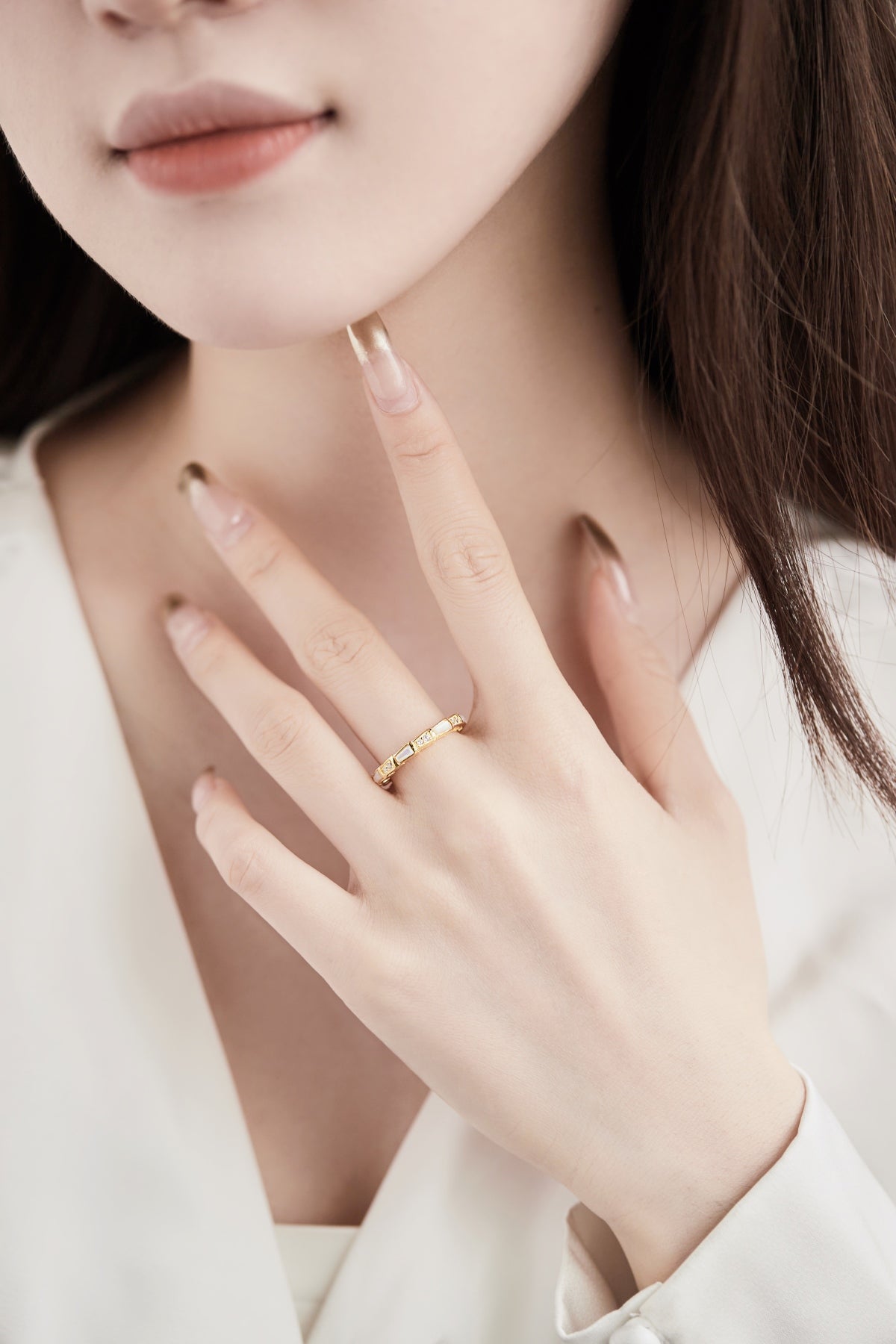Golden Mosaic Ring