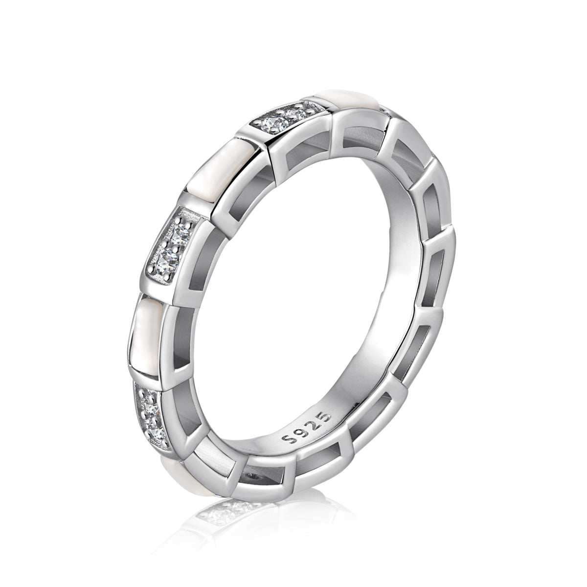 Silver Mosaic Ring
