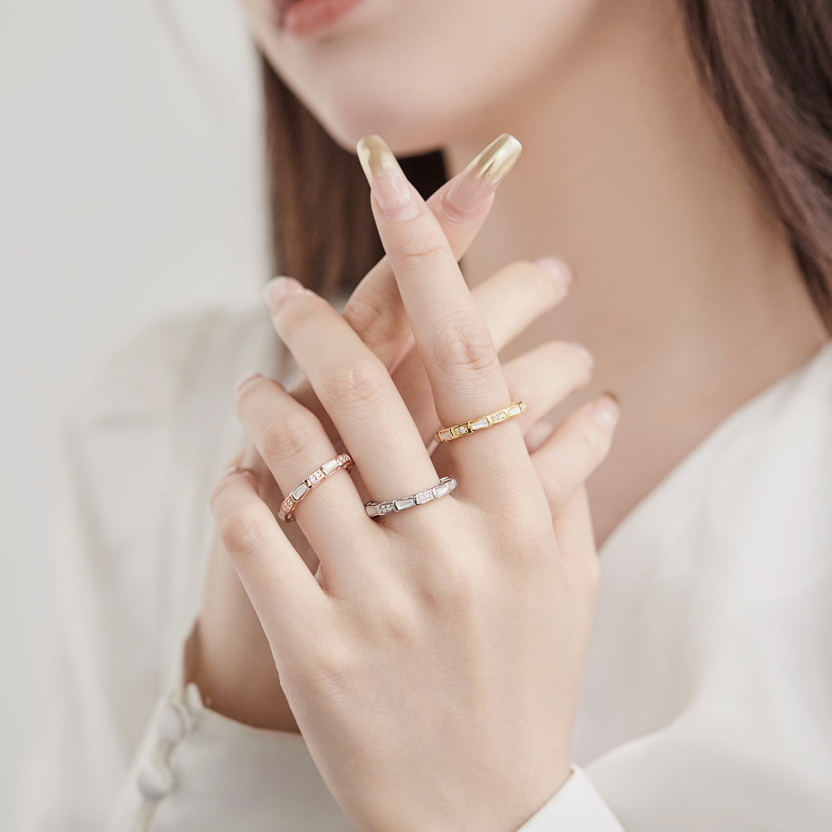 Silver Mosaic Ring