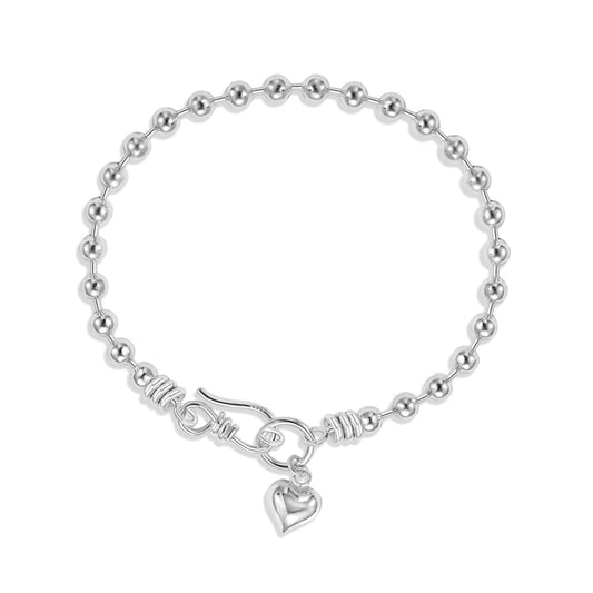 Silver Heart Bracelet