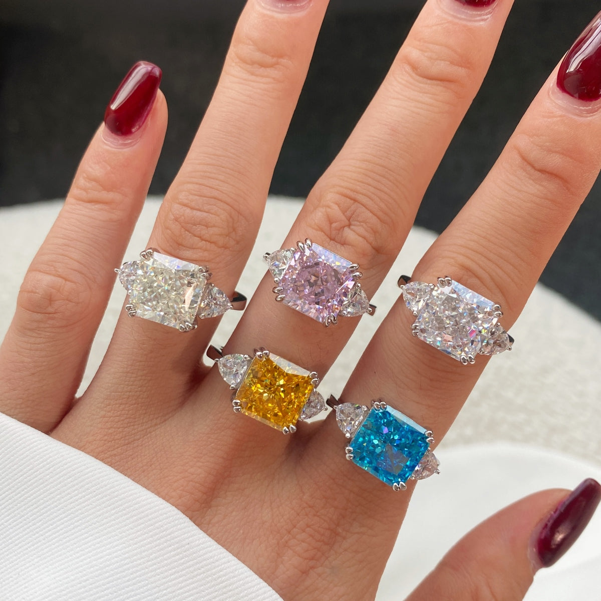 Luxury Radiant-Cut Stone Ring