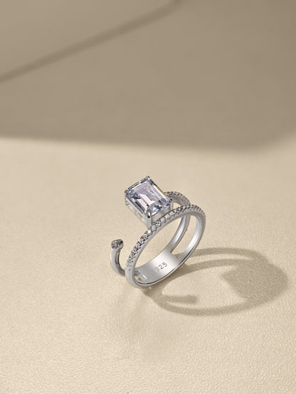 Emerald Cut Solitaire Ring