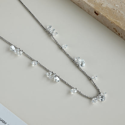 Dancing Stars Silver Necklace