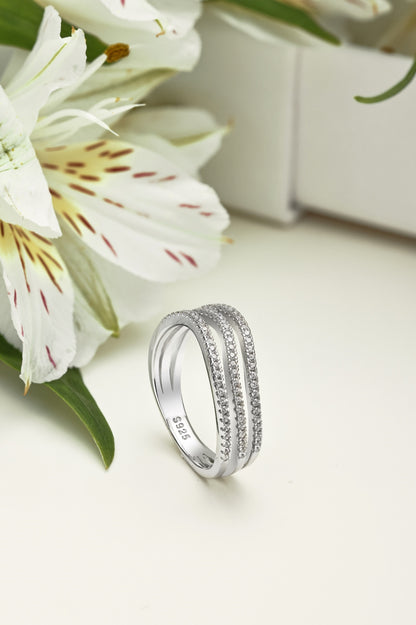 Silver Triple Band Ring