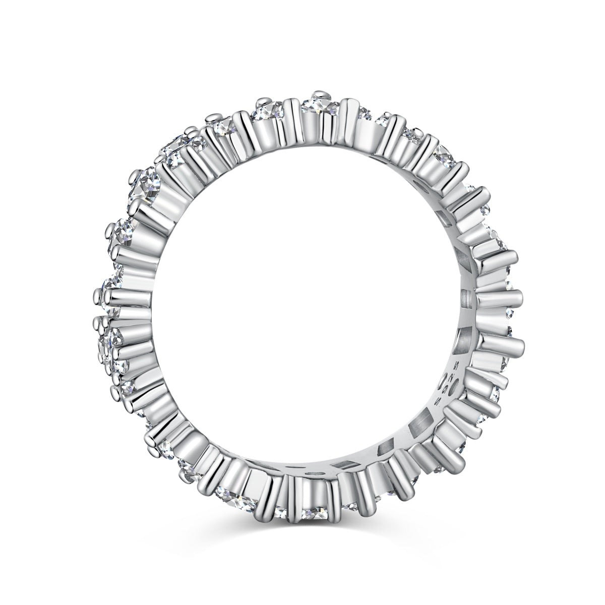 Baguette and Round-Cut Eternity Ring