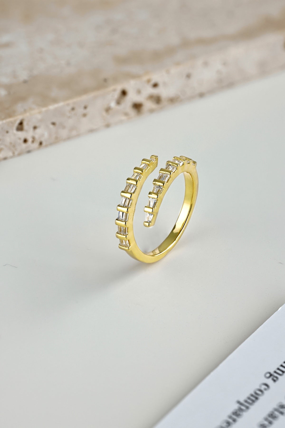 Gold Baguette Ring