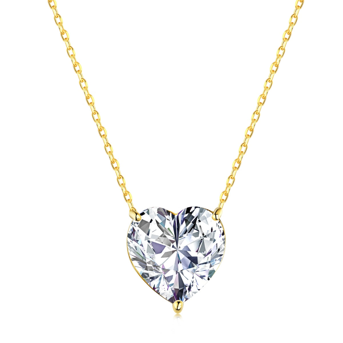 Gold Heart Pendant Necklace