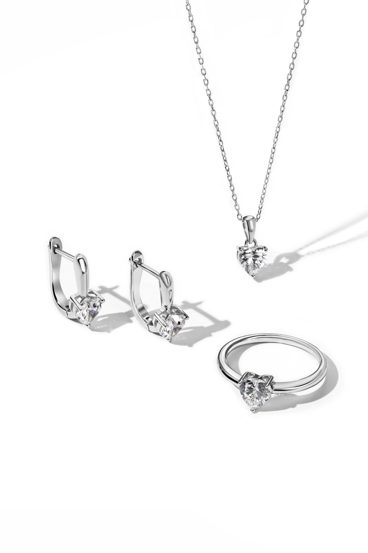 Heart-Shaped Jewelry Set