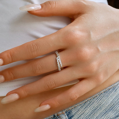 Silver Baguette Ring