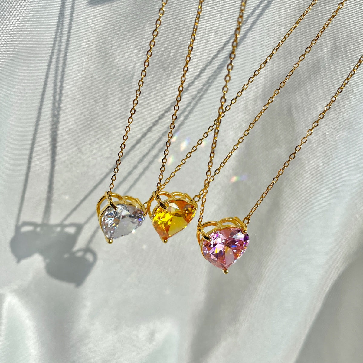 Gold Heart Pendant Necklace