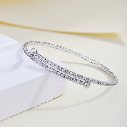 Double Row Crystal Bracelet