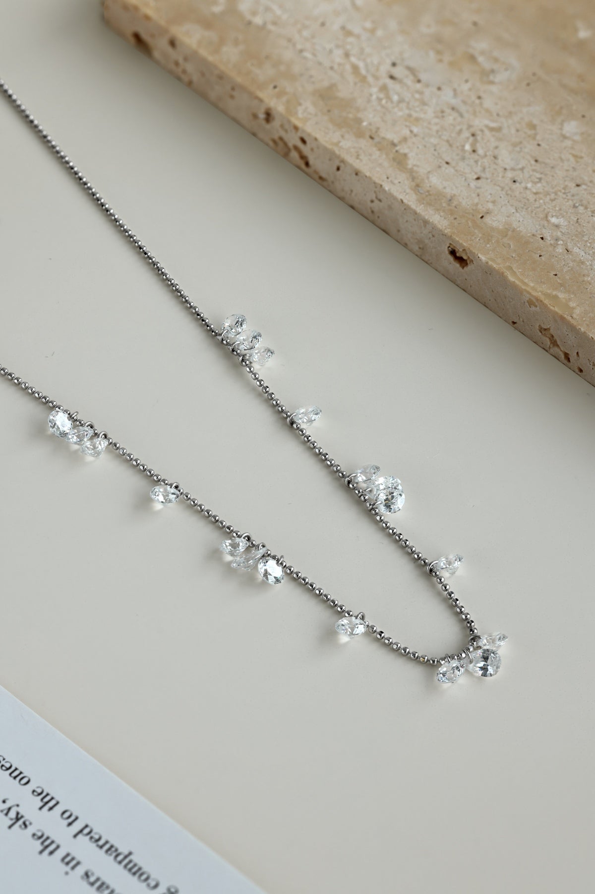 Dancing Stars Silver Necklace