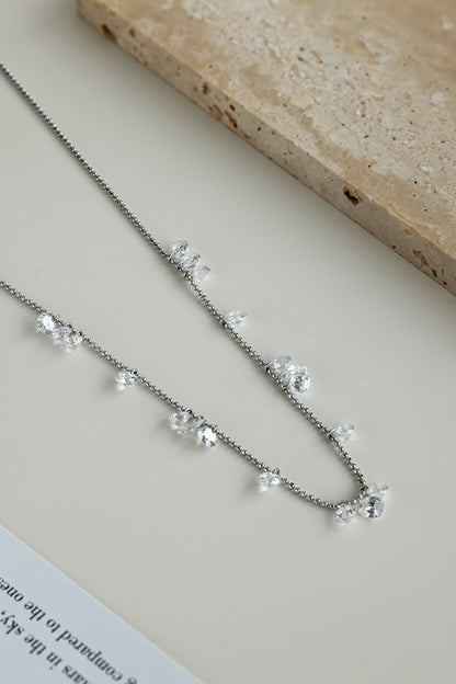 Dancing Stars Silver Necklace