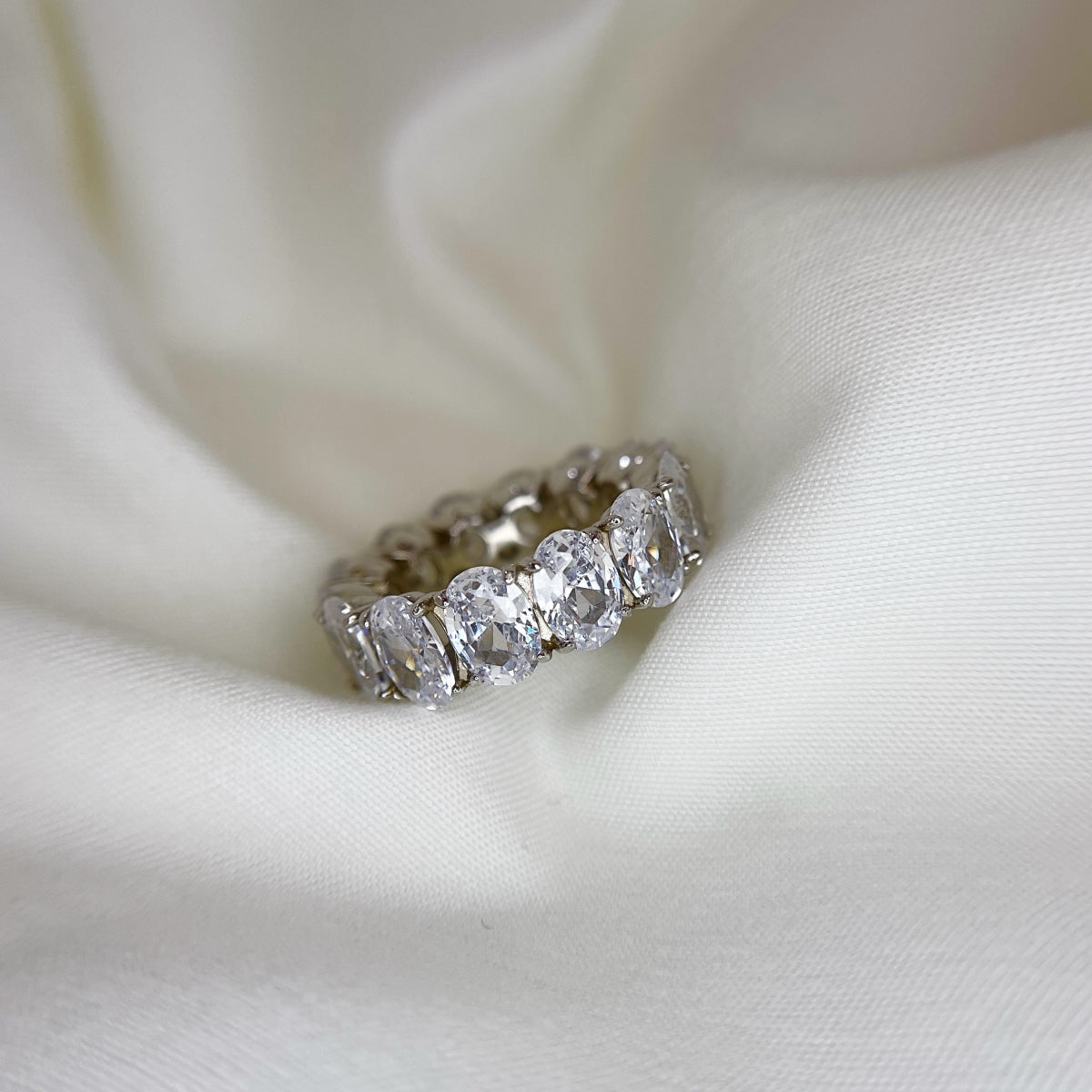 Silver Eternity Band Ring