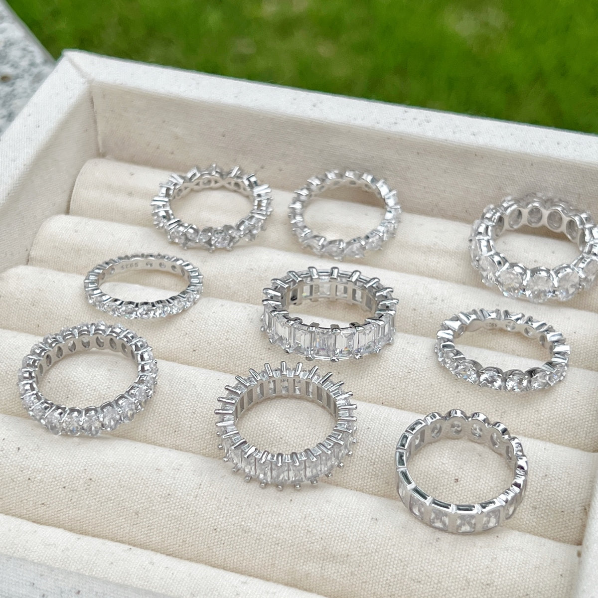 Silver Eternity Band Ring