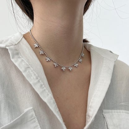 Floral Drop Necklace
