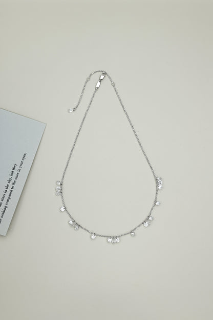 Dancing Stars Silver Necklace