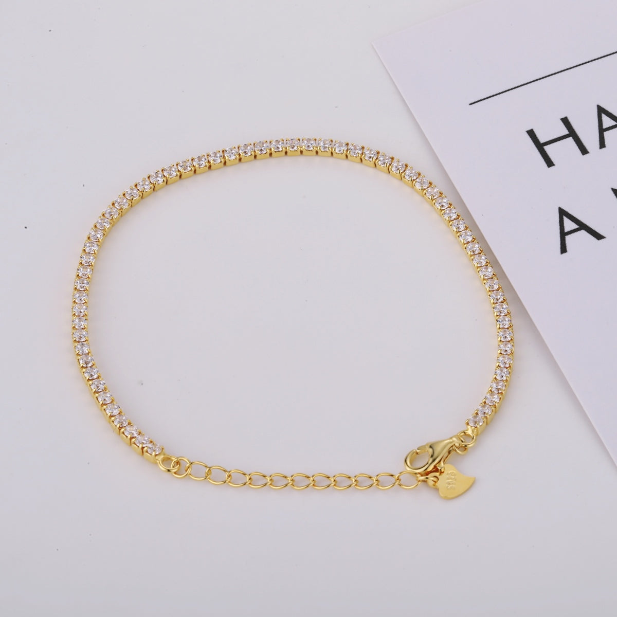 Gold Tennis Bracelet