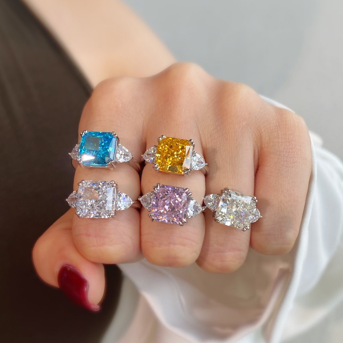 Luxury Radiant-Cut Stone Ring