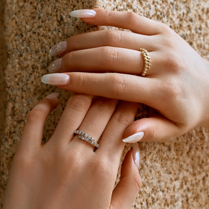 Silver Baguette Ring