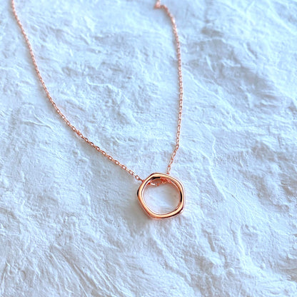 Open Circle Pendant Necklace