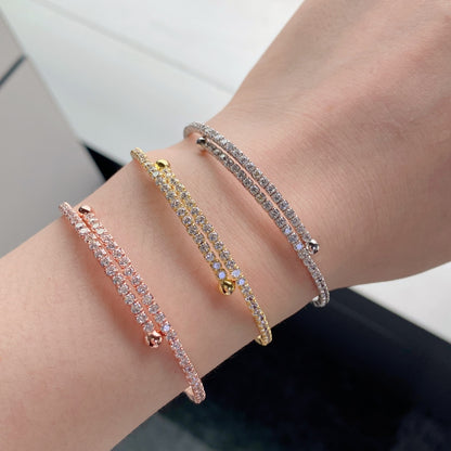 Double Row Crystal Bracelet