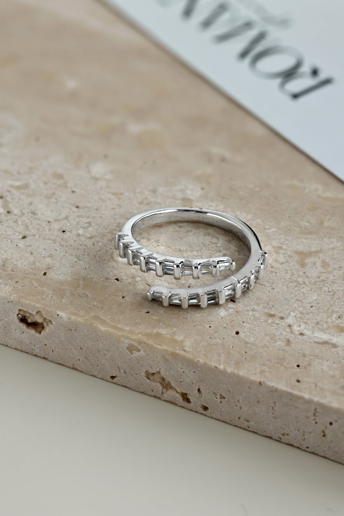 Silver Baguette Ring