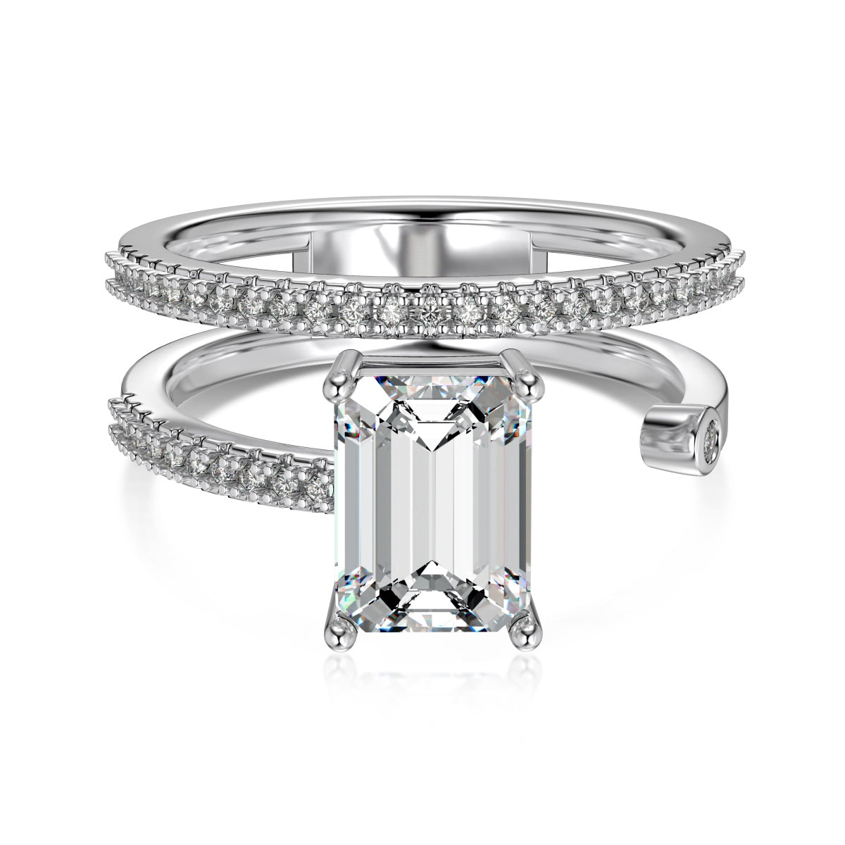 Emerald Cut Solitaire Ring