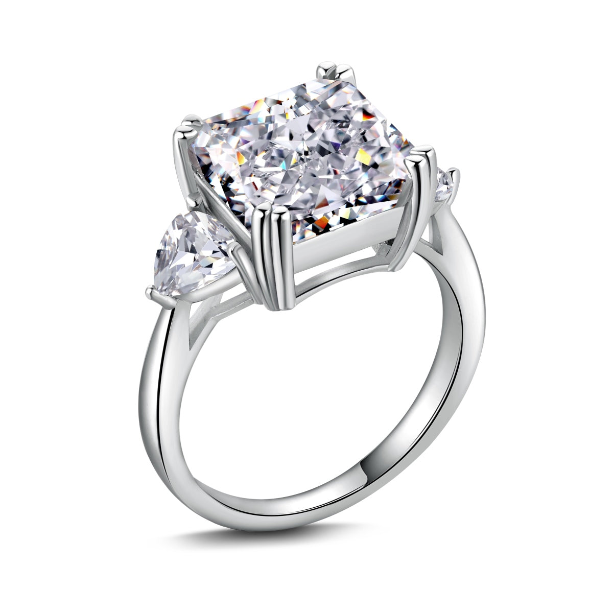 Luxury Radiant-Cut Stone Ring