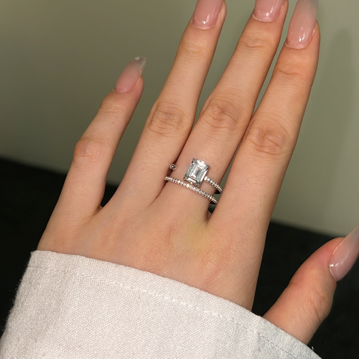 Emerald Cut Solitaire Ring