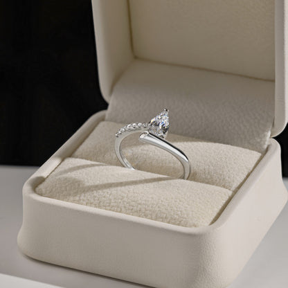 Pear Cut Solitaire Ring