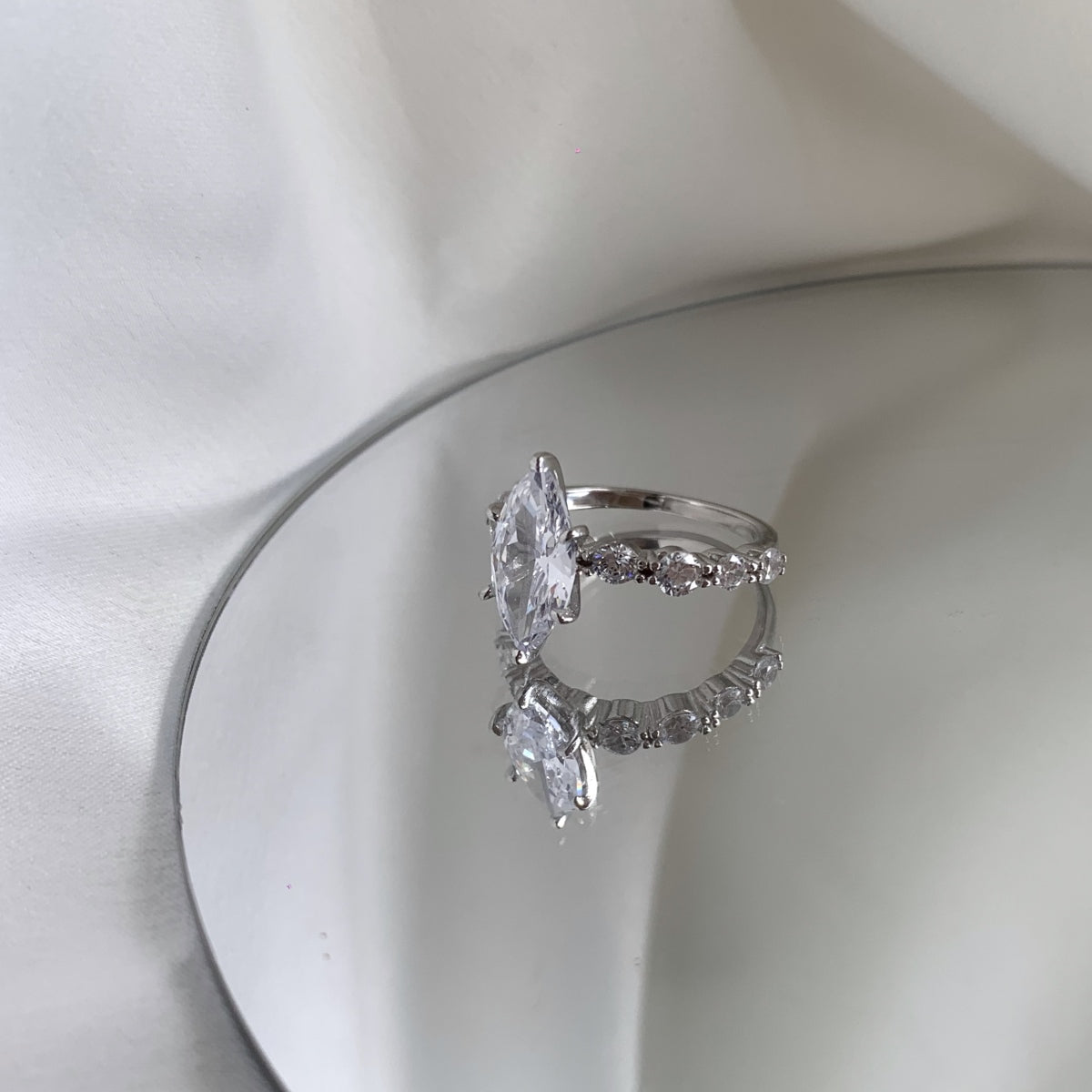 Marquise-Cut Solitaire Ring