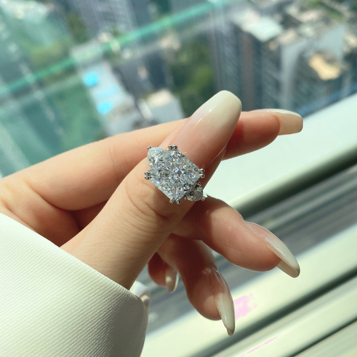 Luxury Radiant-Cut Stone Ring