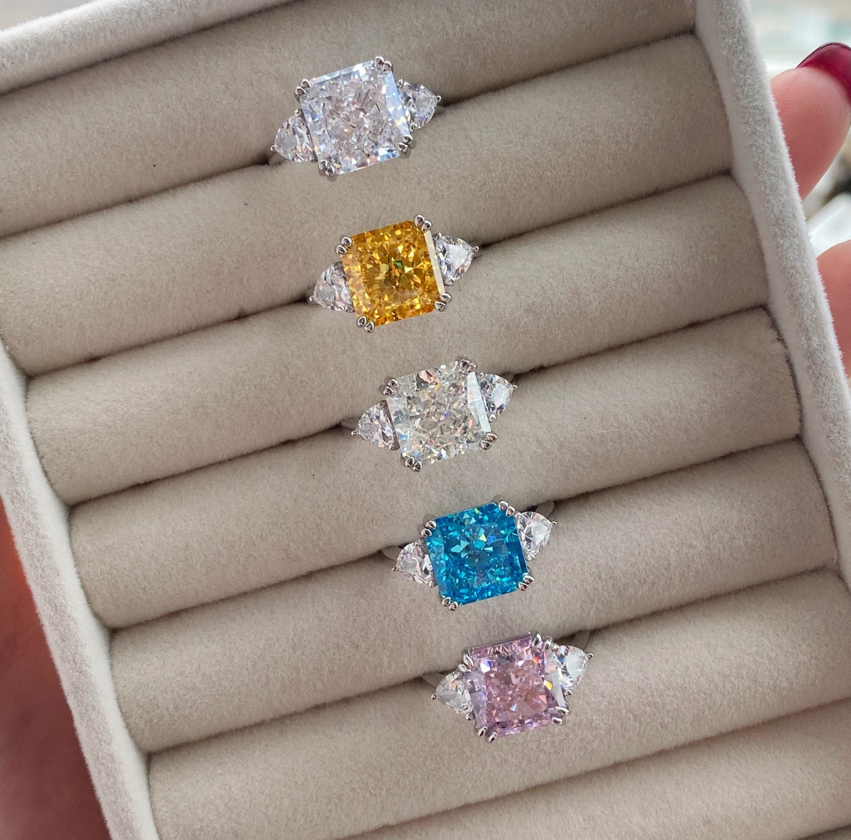 Luxury Radiant-Cut Stone Ring