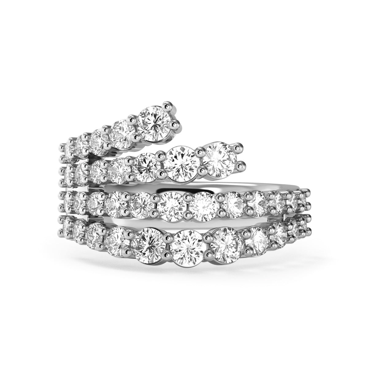 Multi-Row Diamond Ring