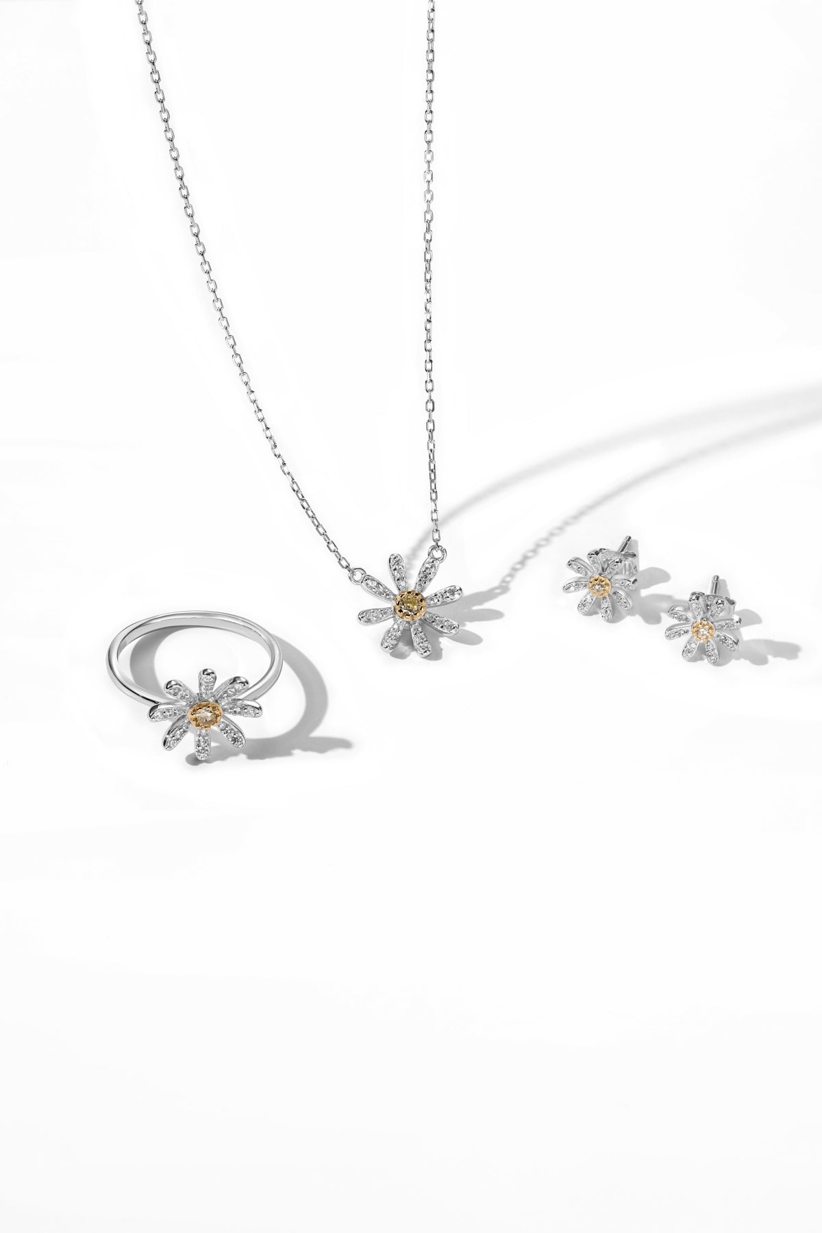 Daisy Floral Jewelry Set