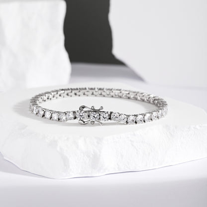 Classic Silver Tennis Bracelet