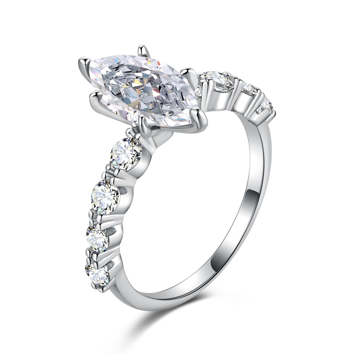 Marquise-Cut Solitaire Ring