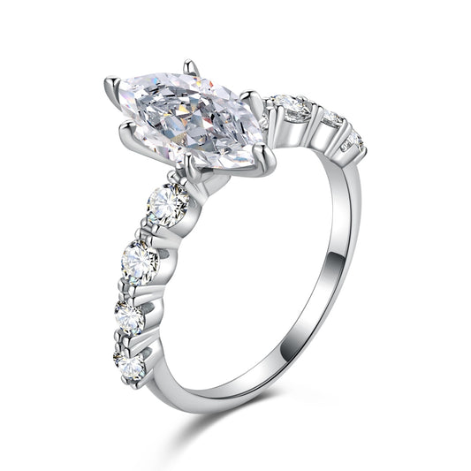 Marquise-Cut Solitaire Ring