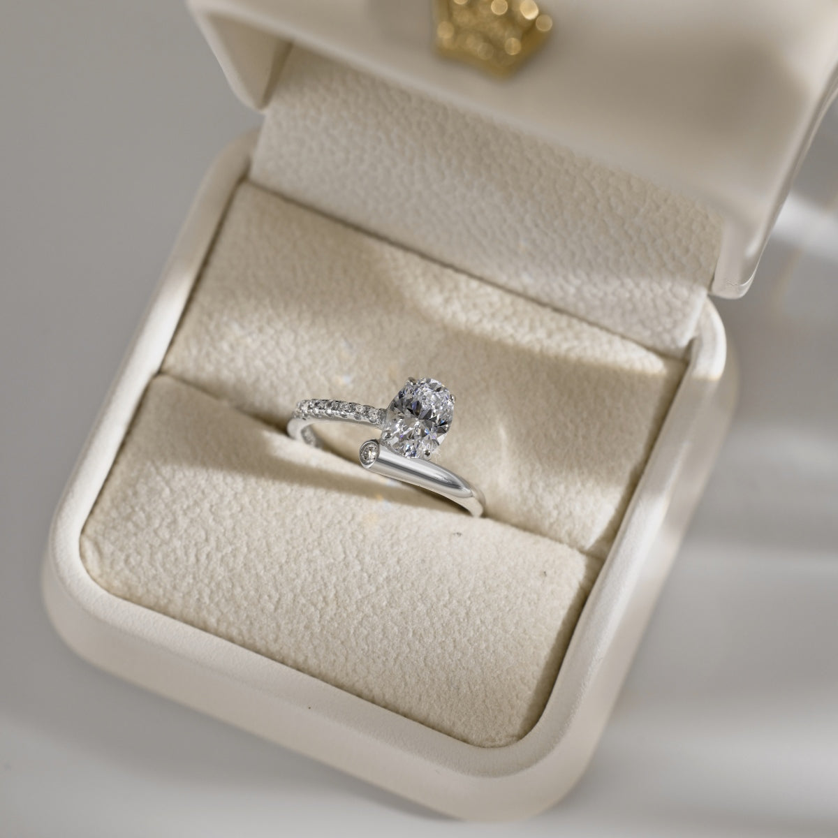 Oval Stone Solitaire Ring