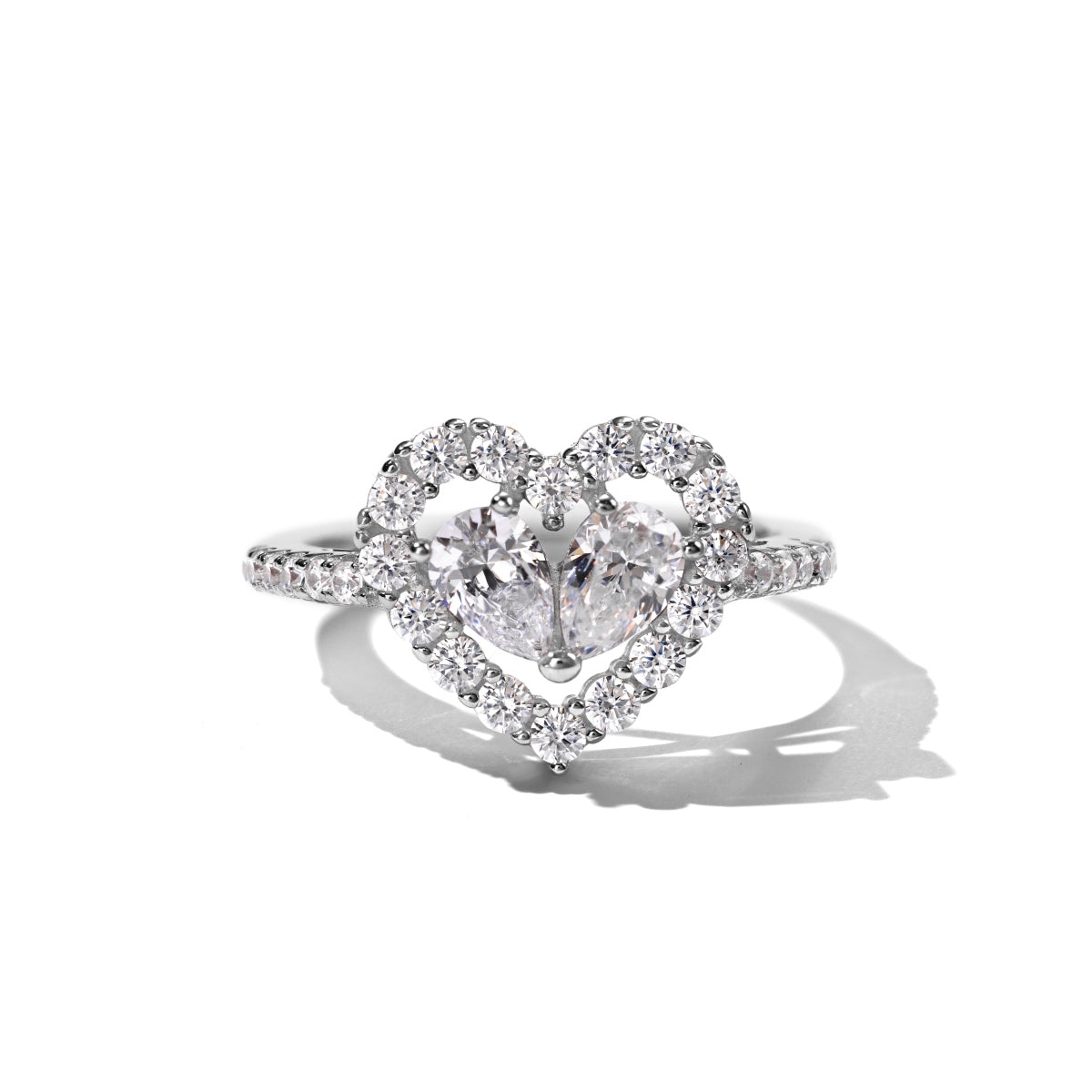 Heart-Shaped Diamond Ring