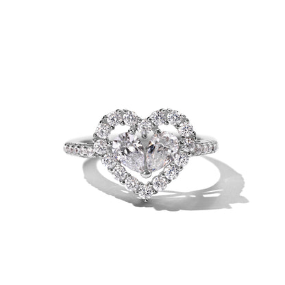 Heart-Shaped Diamond Ring