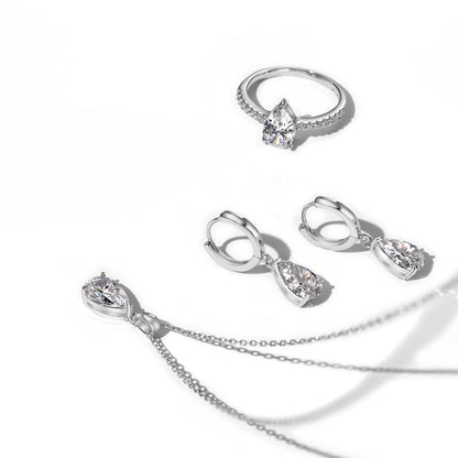 Pear-Cut Jewelry Set