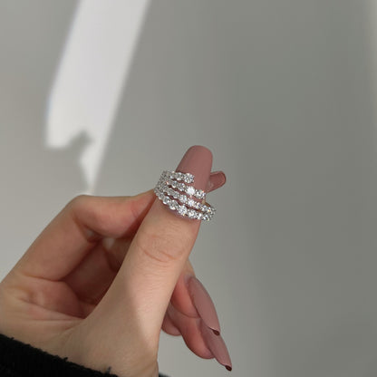 Multi-Row Diamond Ring