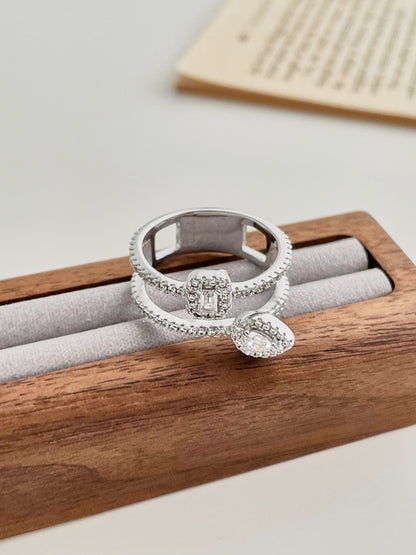 Double Halo Open-Band Ring